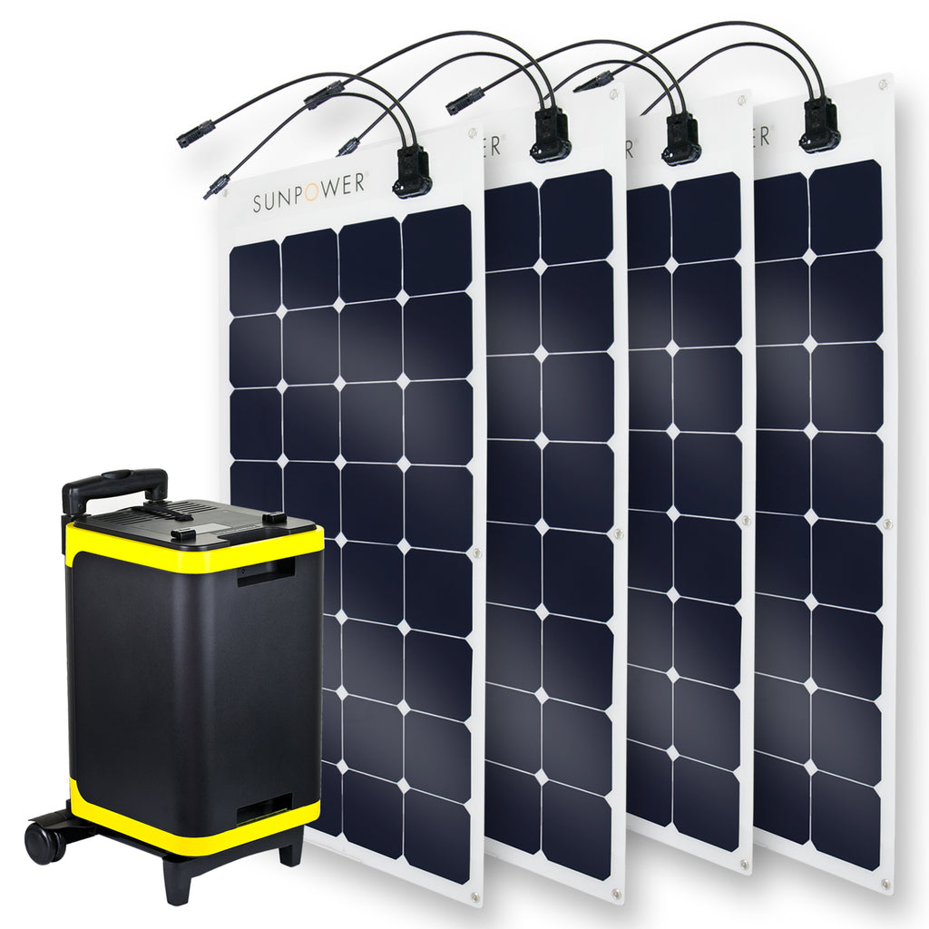 Alpha 2700 + Four 100W SunPower Solar Panel
