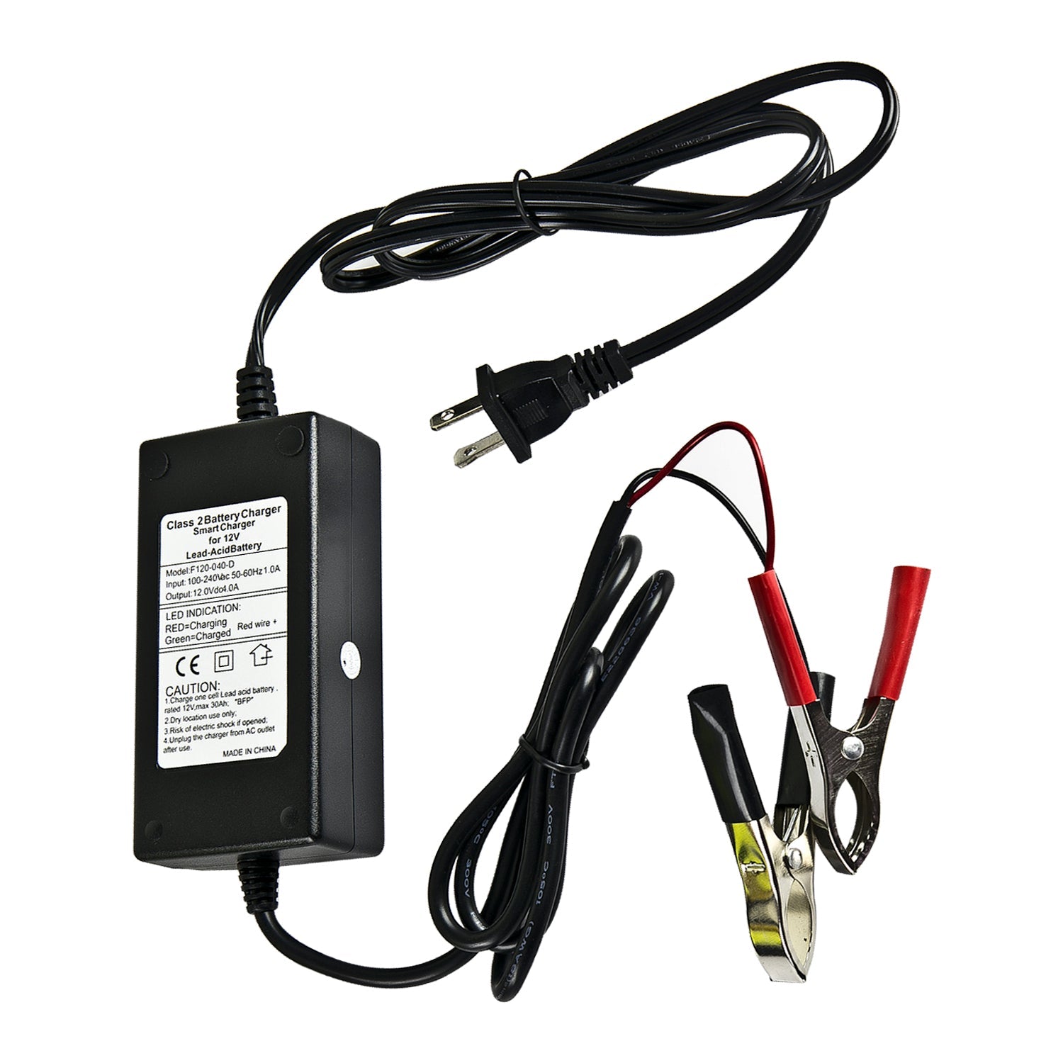 12V 4A Lead Acid Battery Charger [Open Box Item] - ExpertPower Direct