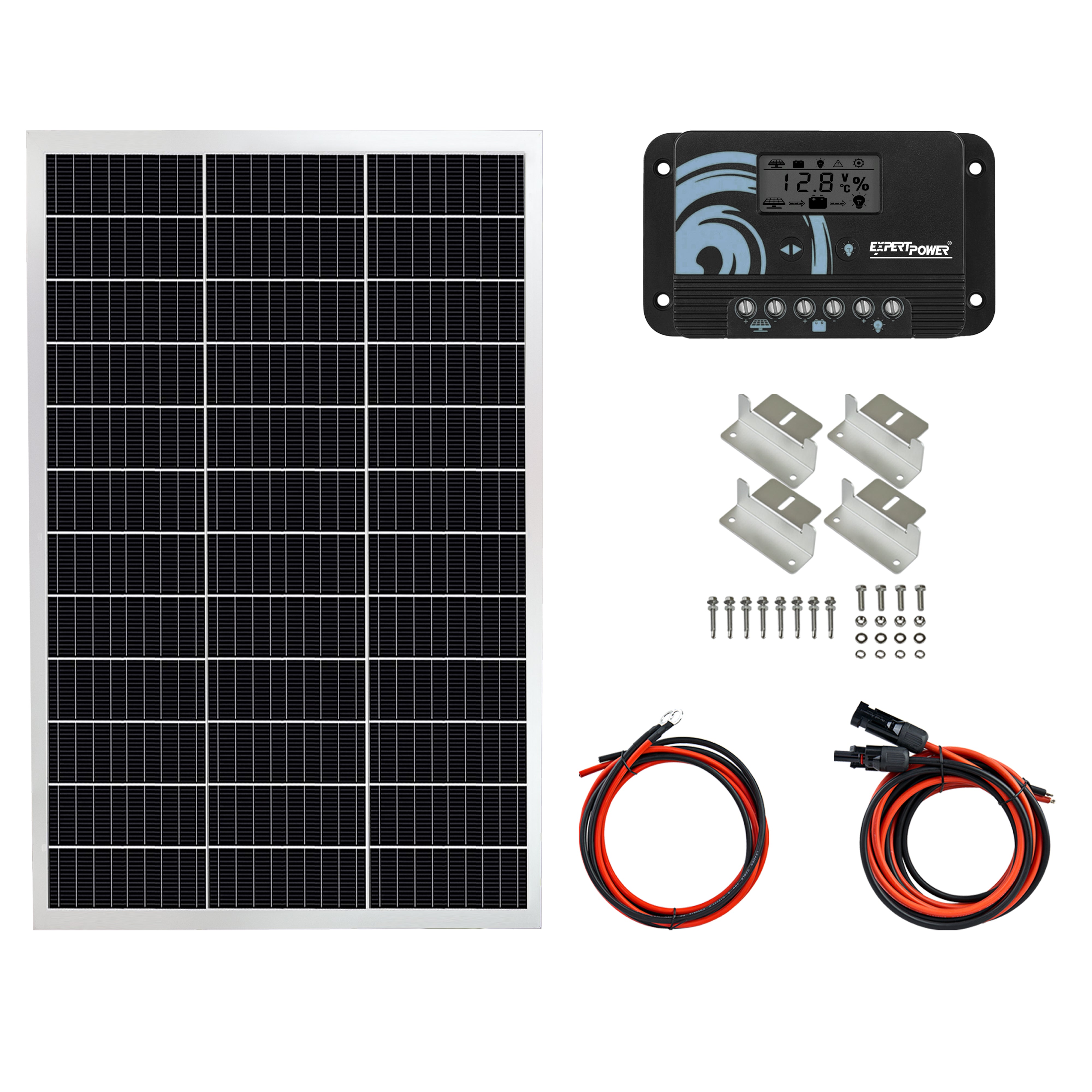 100W - Monocrystalline Rigid - ExpertPower Direct