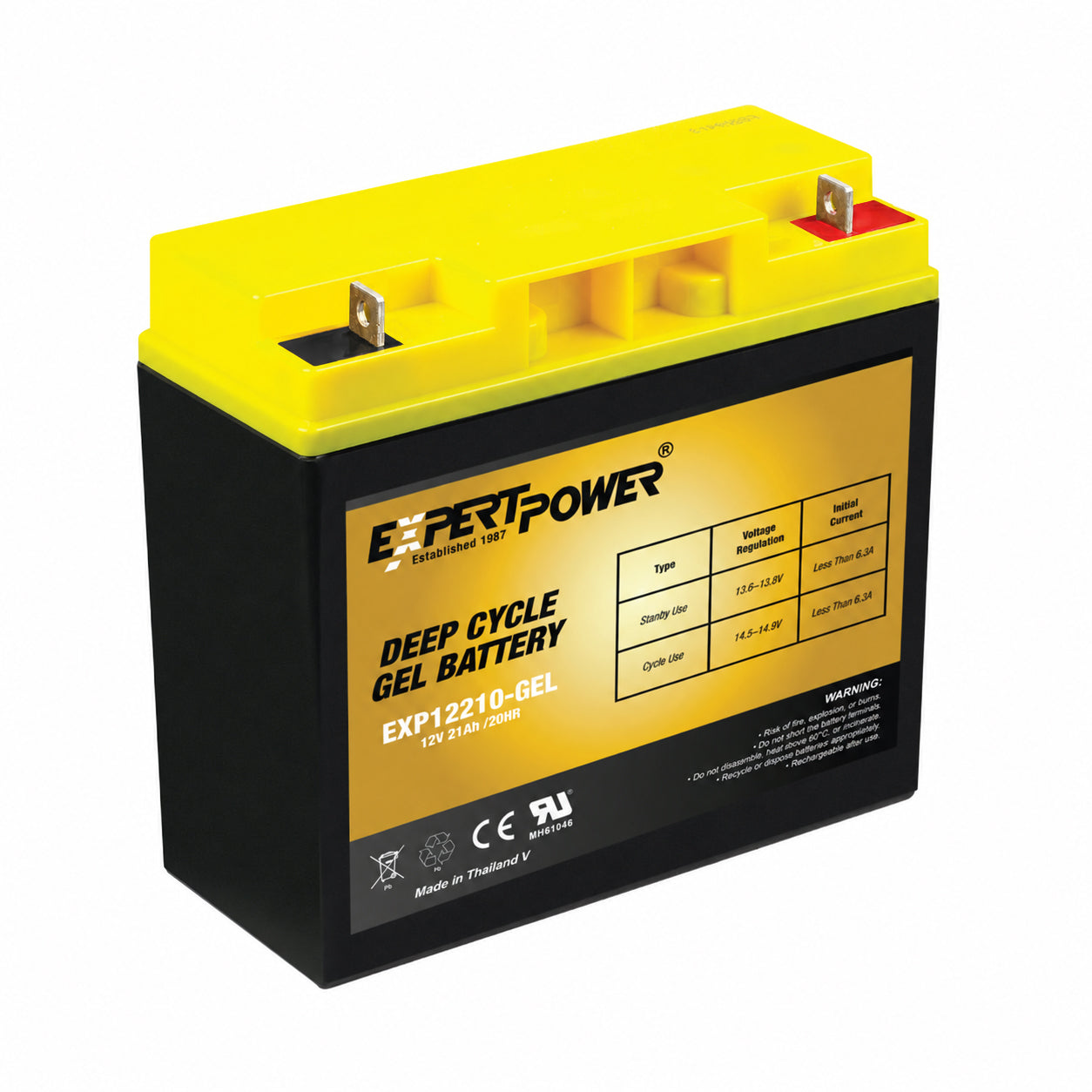 EXP12210-GEL  12V 21AH Gel Deep Cycle