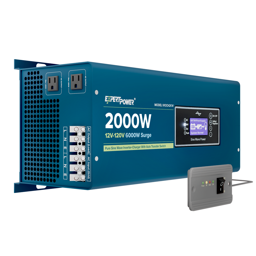12V 2KW Pure Sine Wave Inverter Charger