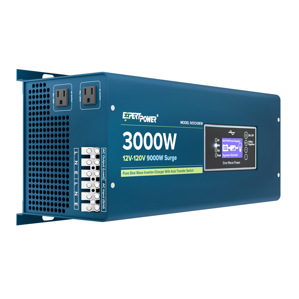 12V 3KW Pure Sine Wave Inverter Charger <p> [Open Box Item]