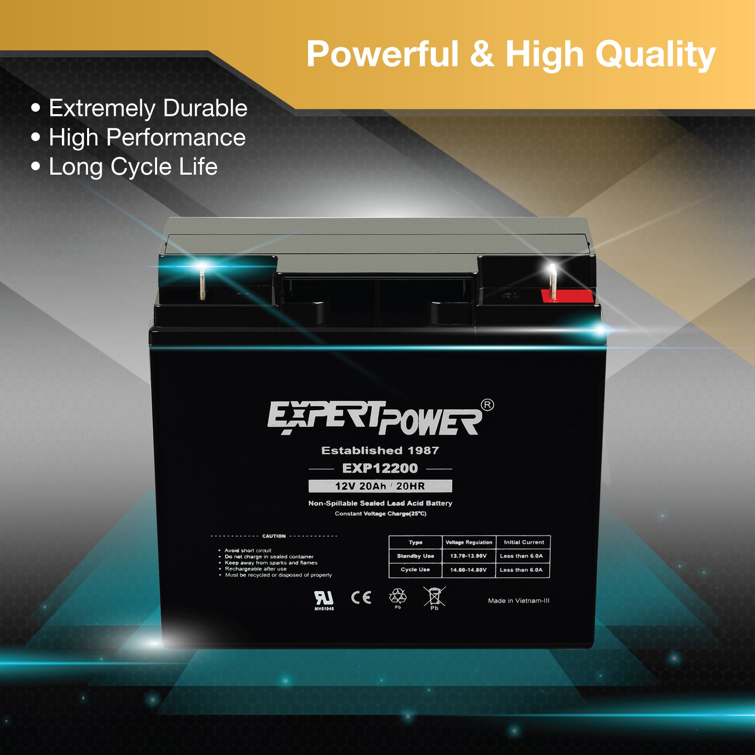 240WH AGM | 100W - ExpertPower Direct