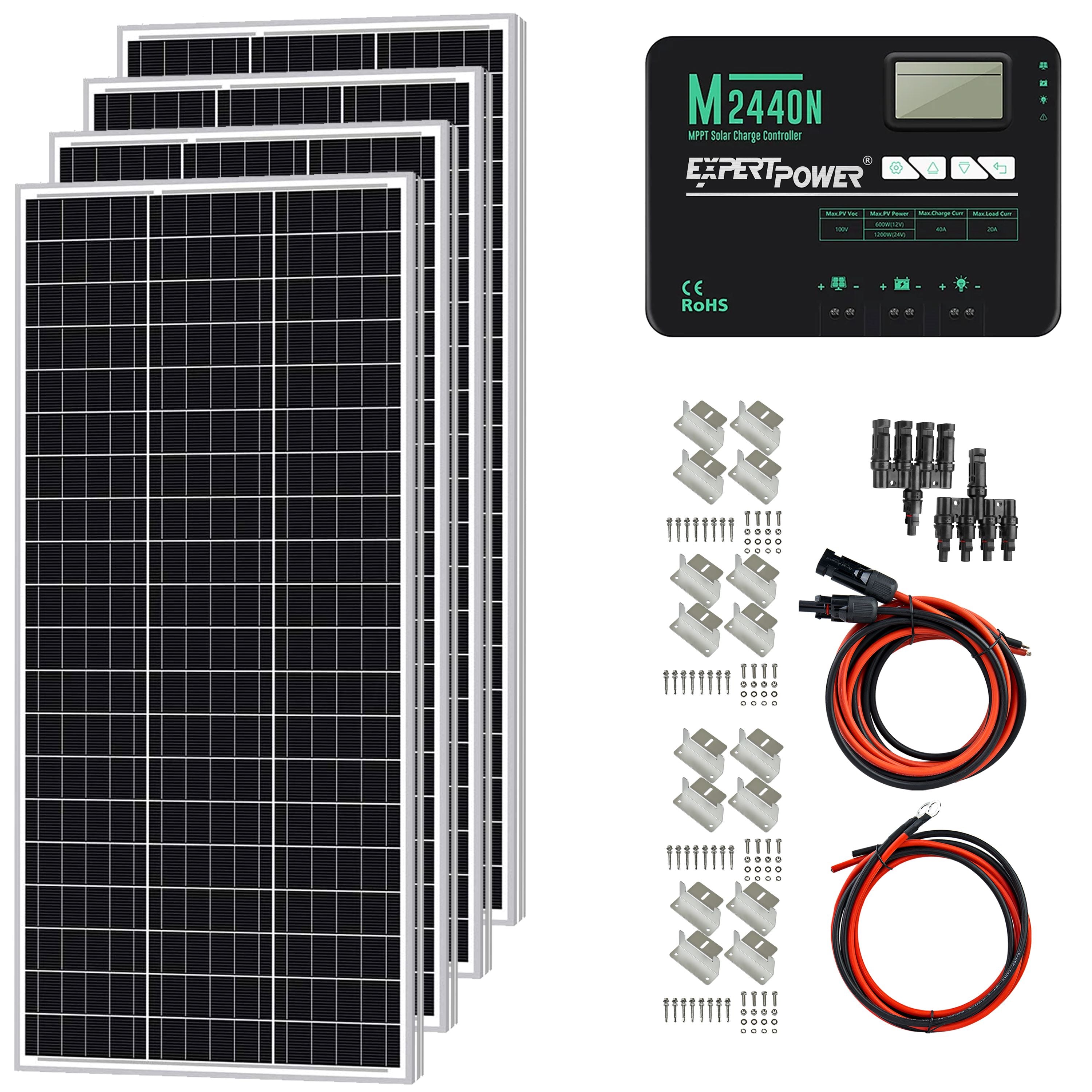 400W - Monocrystalline Rigid - ExpertPower Direct