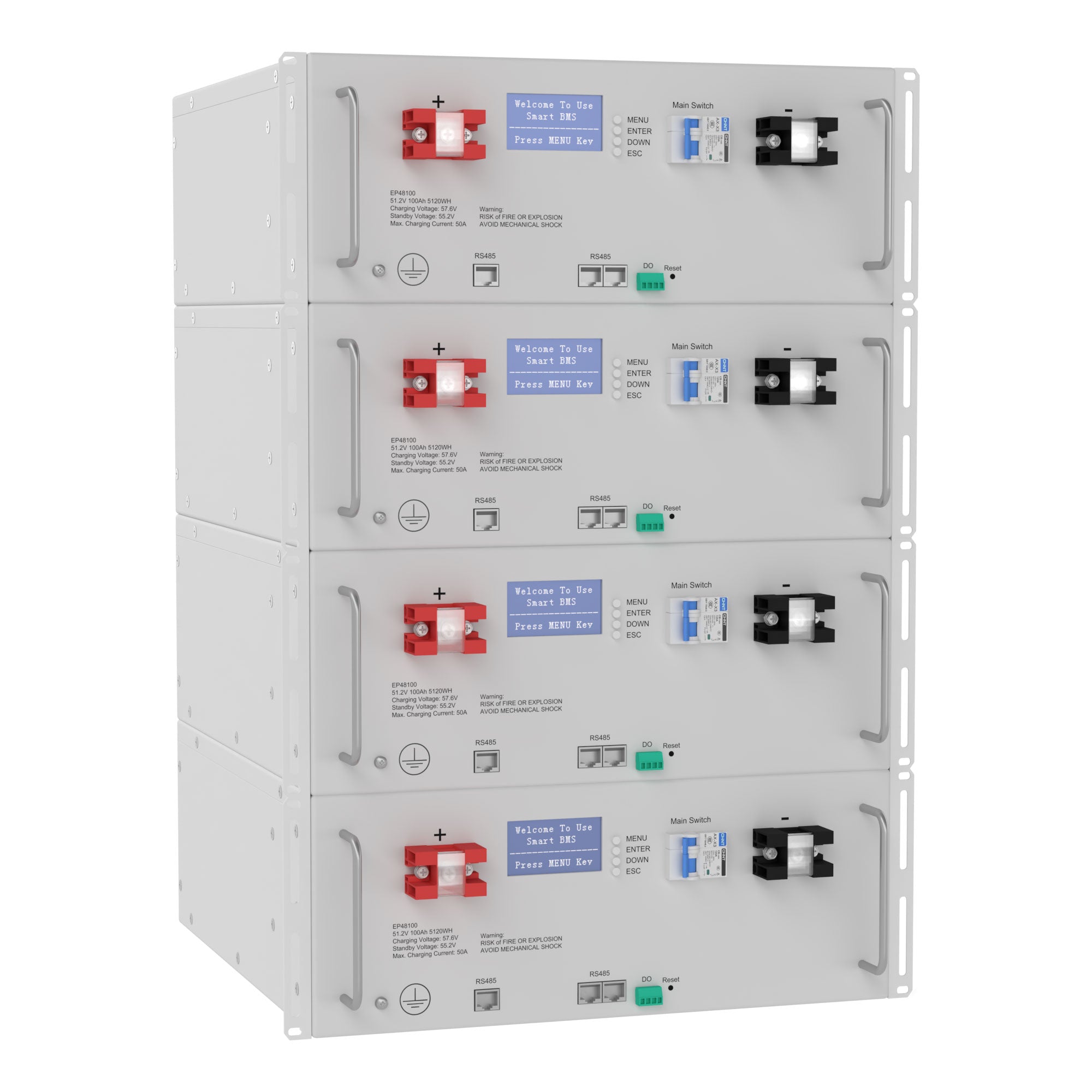 4 X 48V 100Ah LiFePO4 - EP48100 - ExpertPower Direct