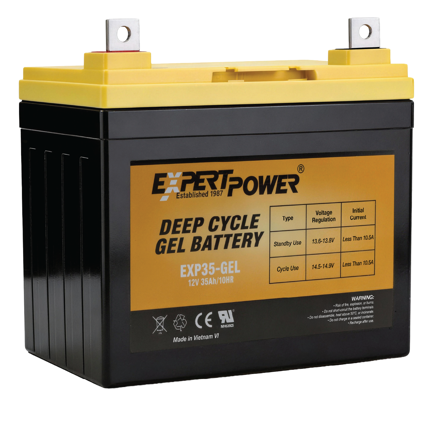EXP35-GEL  12V 35Ah Gel Deep Cycle
