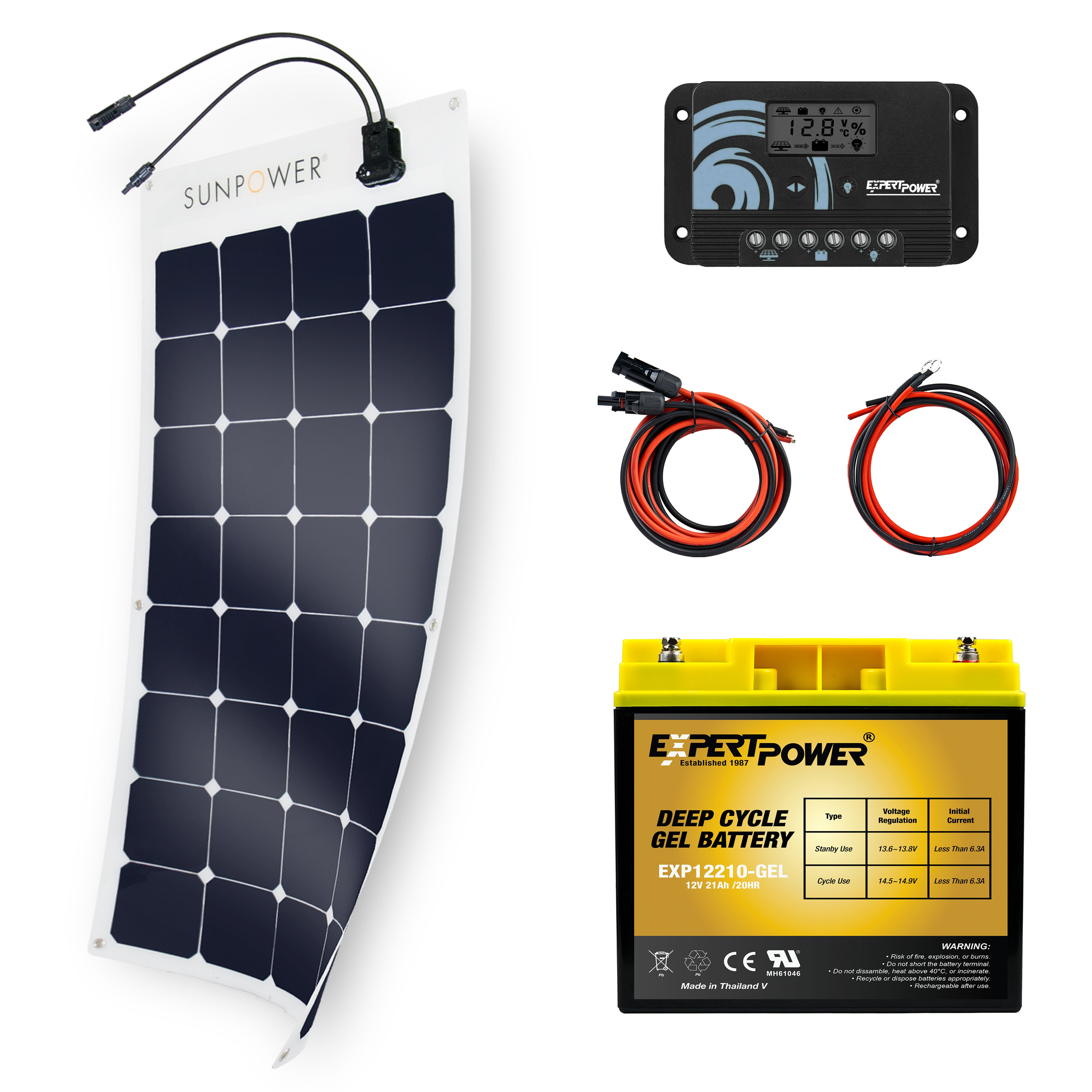 252WH GEL | 100W - SunPower - ExpertPower Direct