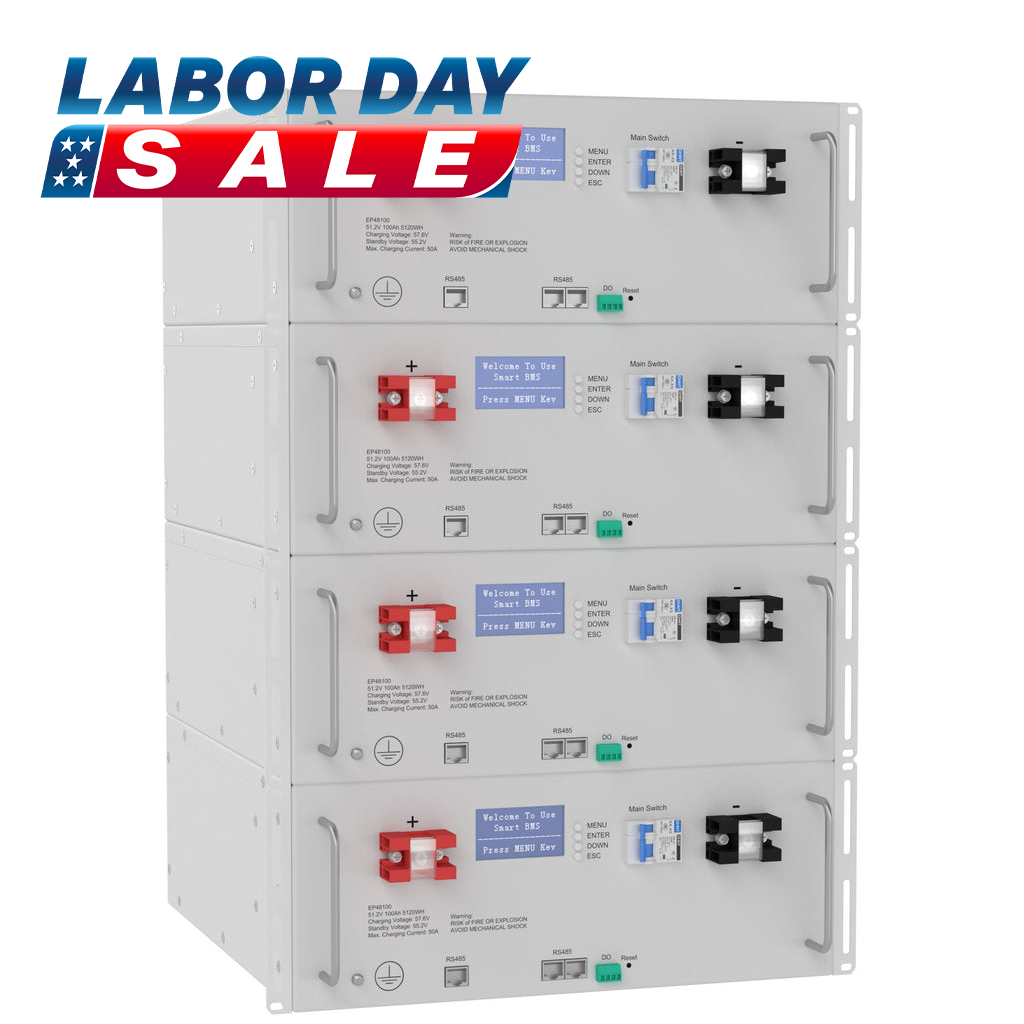 4 X 48V 100Ah LiFePO4 - EP48100 - ExpertPower Direct