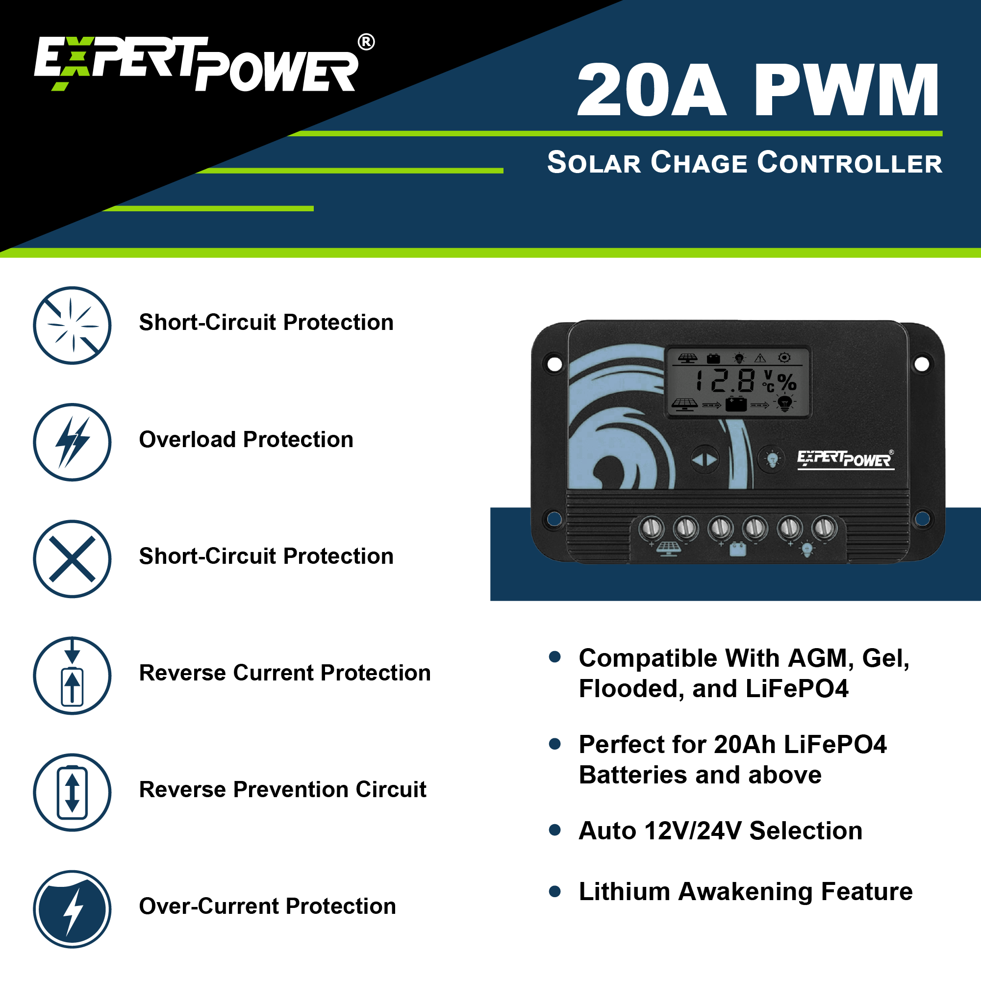 200W | 20Ah - ExpertPower Direct