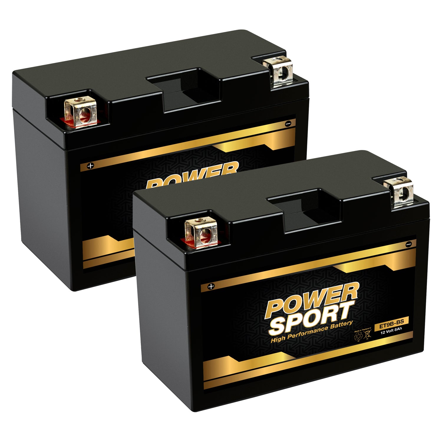 12V 8Ah YT9B-BS AGM Power Sport Battery