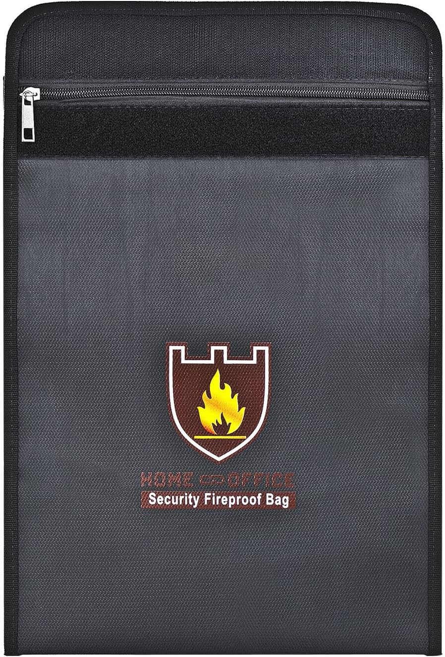 LiPo Fireproof Explosion-Proof Safety Bag | Water-Resistant Document & Money Storage Pouch (15" x 11")