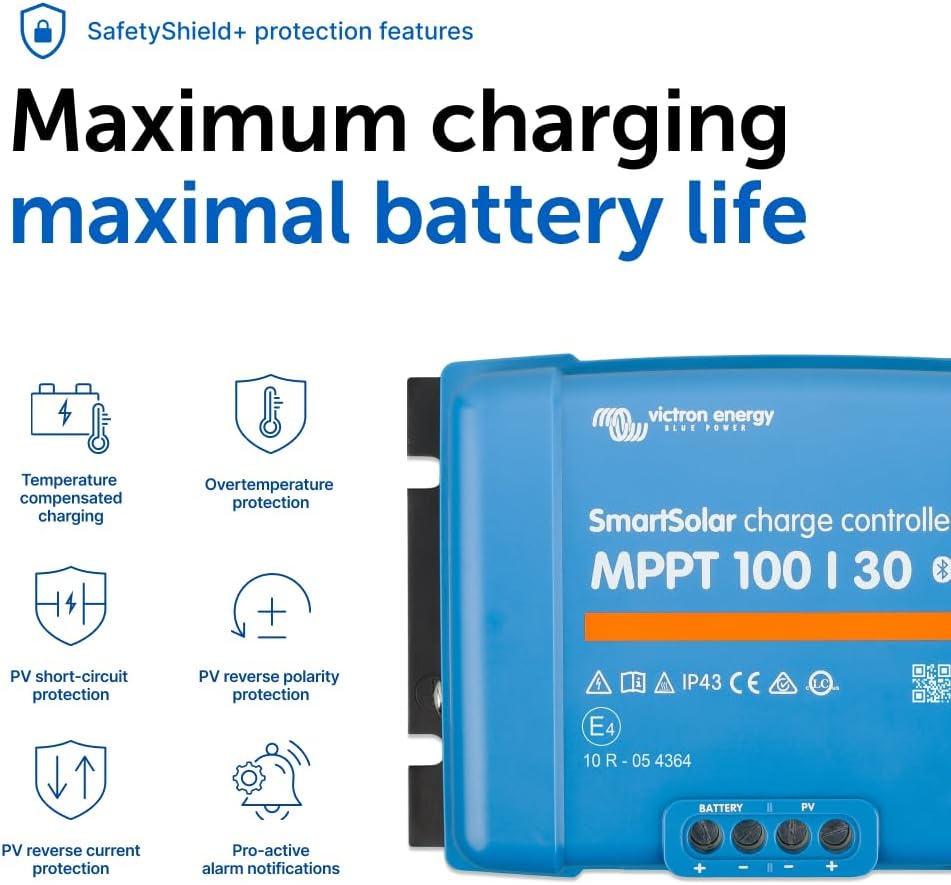 Victron SmartSolar MPPT 100/30 Solar Charge Controller