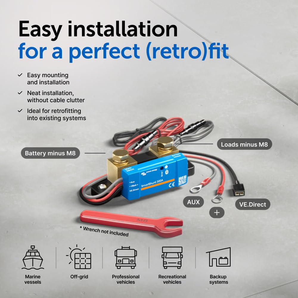 Victron Energy SmartShunt | 6.5V-70V 500A IP65