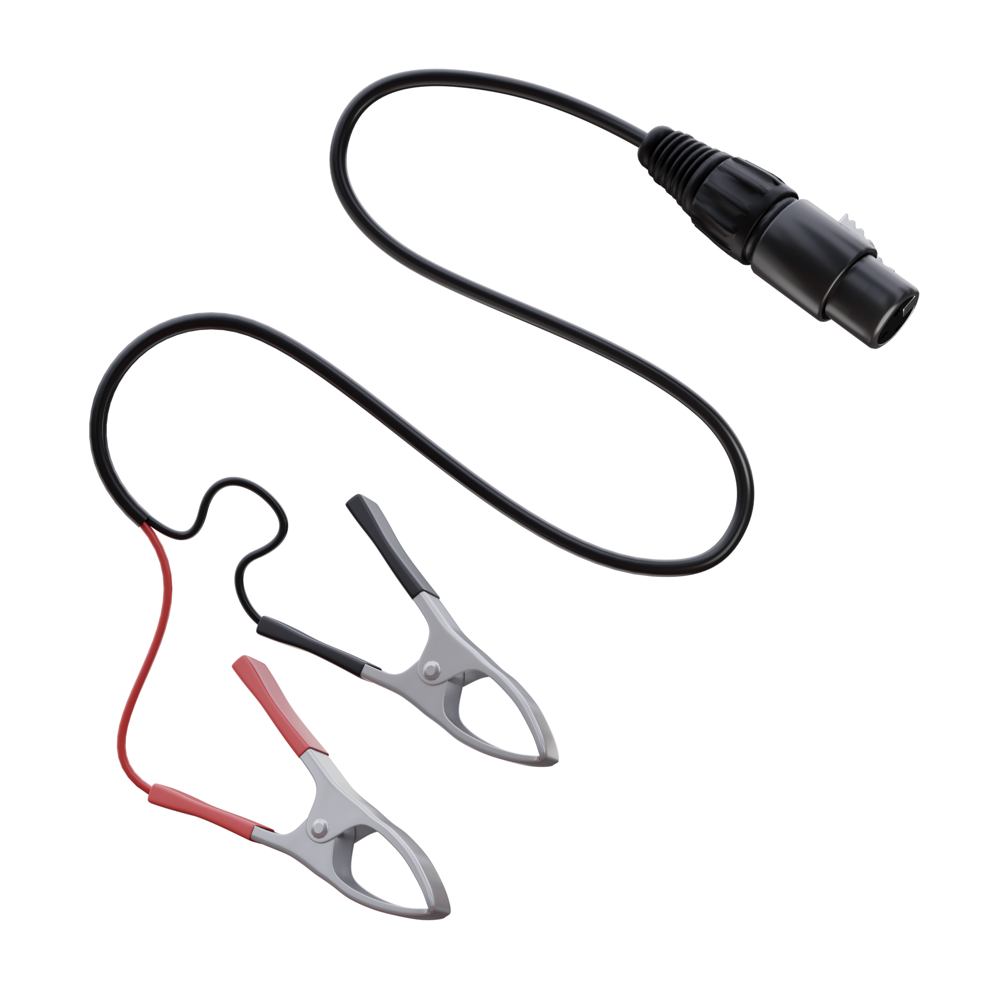 EPC245 Charger Adapter Cable XLR Female to Alligator Clips - ExpertPower Direct