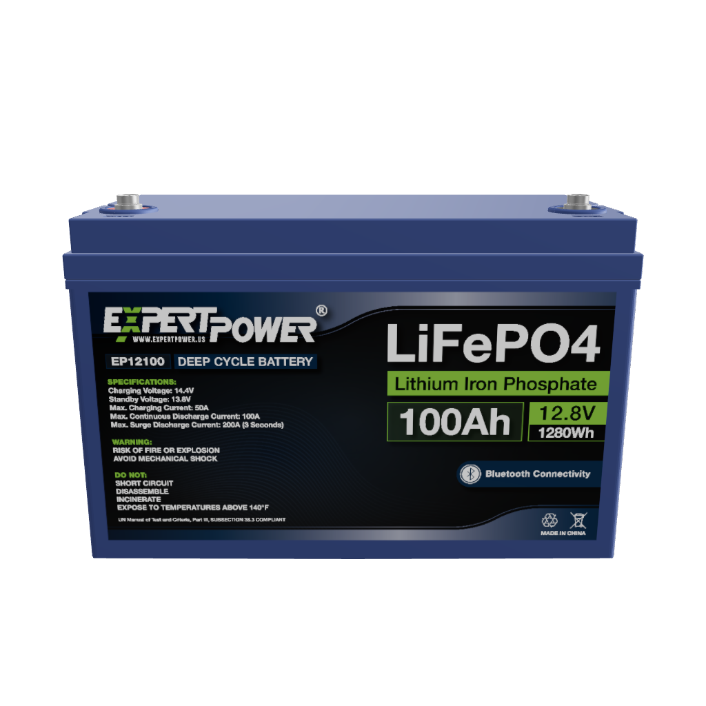 12V 100Ah LiFePO4 - EP12100 Bluetooth
