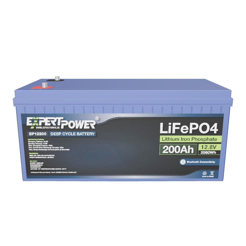 AIMS Power LiFePO4 Battery 12V 200Ah with Bluetooth Monitoring