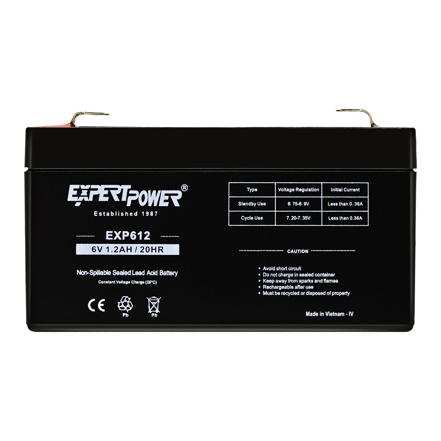 EXP612 6V1.2Ah - ExpertPower Direct