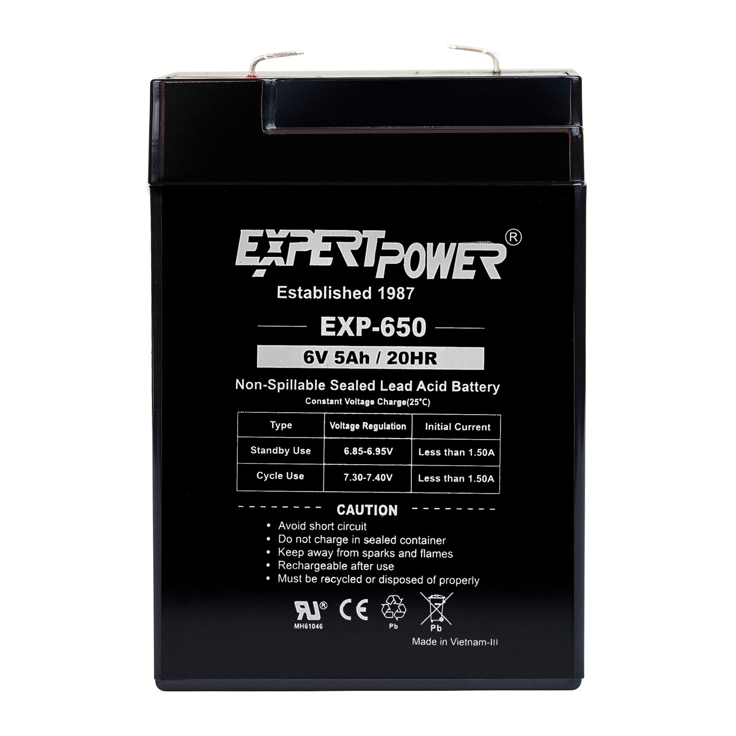 EXP650 6V 5Ah - ExpertPower Direct