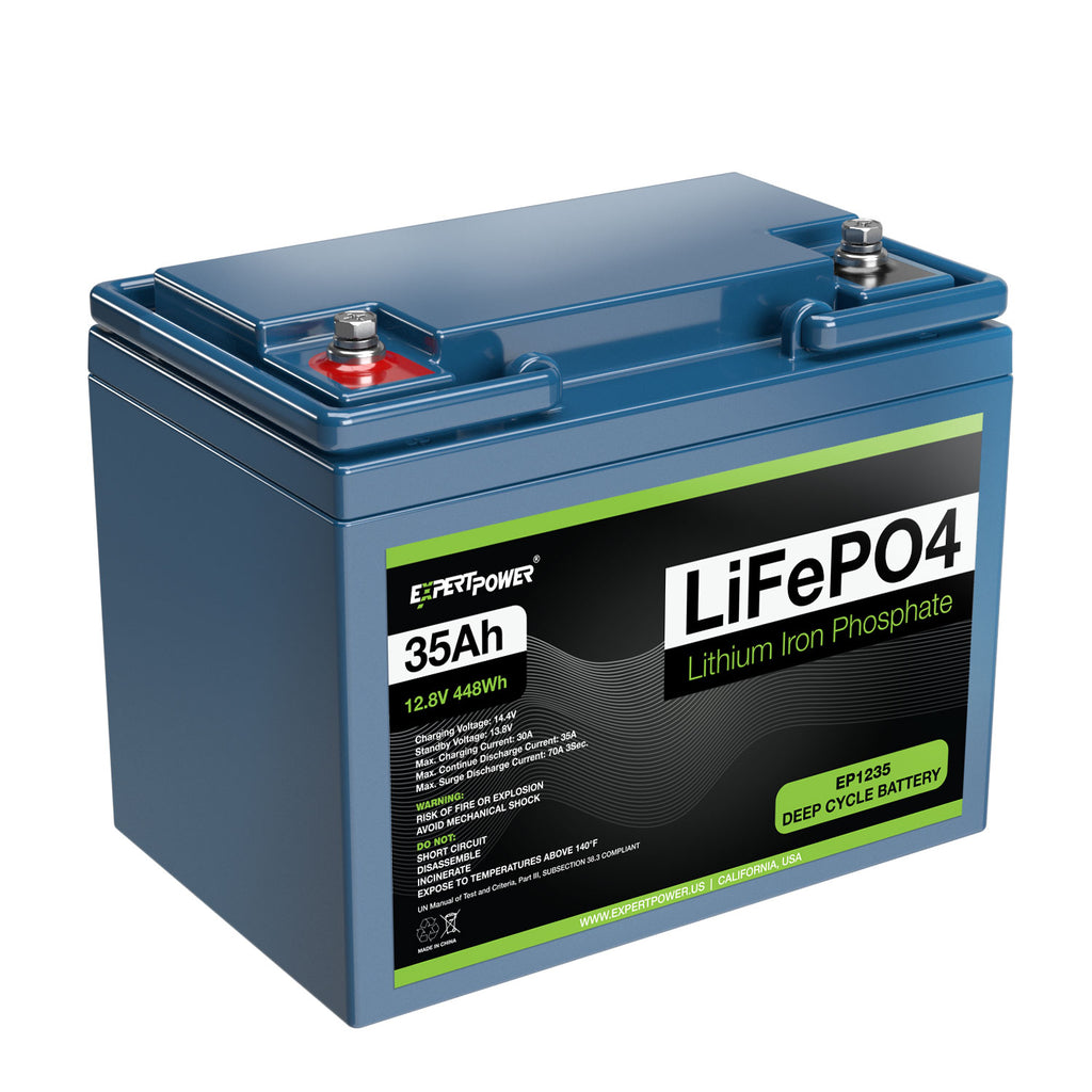 12V 35Ah LiFePO4 Deep Cycle Rechargeable Battery