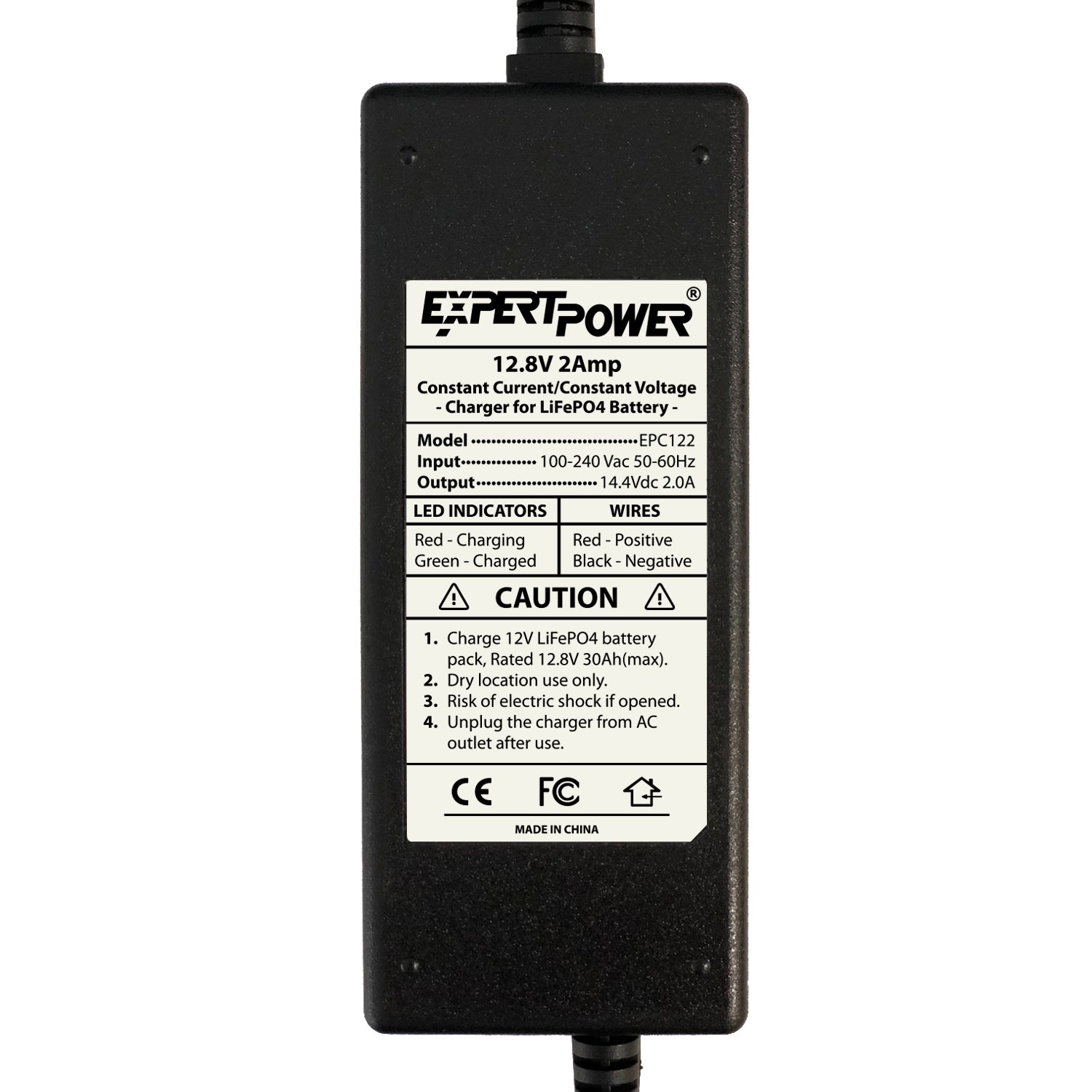 12V 2A Charger - EPC122 - ExpertPower Direct