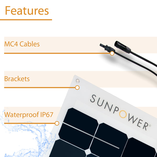 50W SunPower Solar Panel