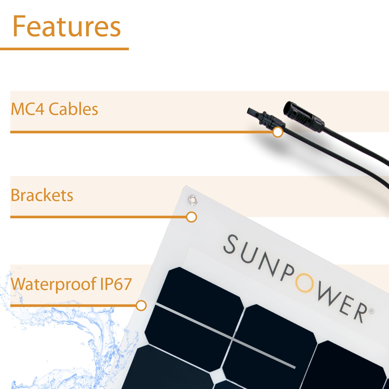 100W SunPower Solar Panel - ExpertPower Direct