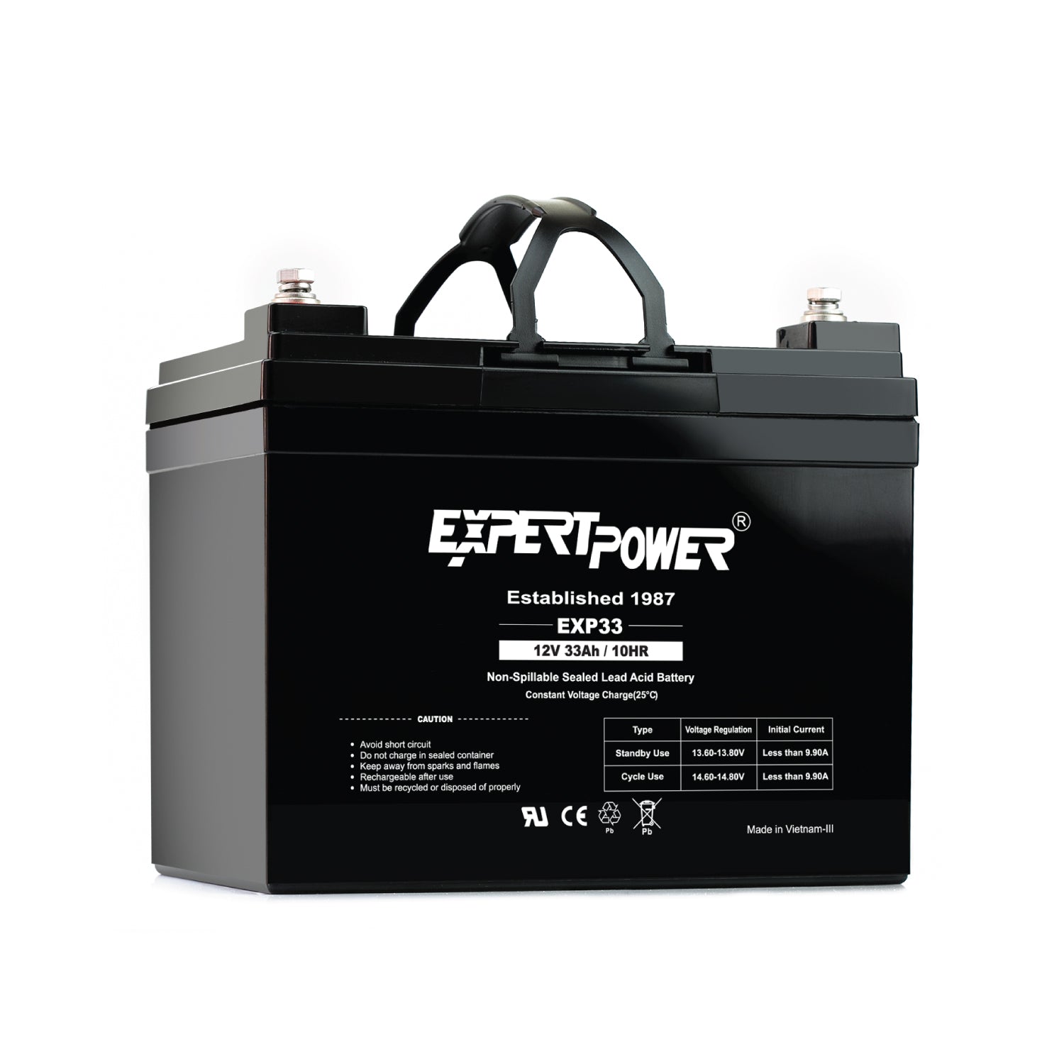 EXP33 12V 33Ah - ExpertPower Direct