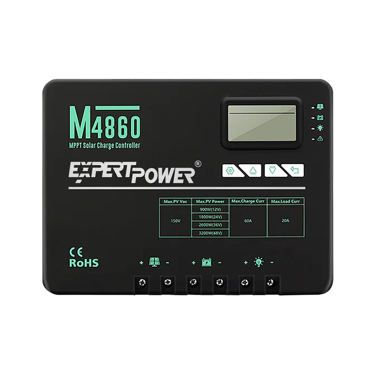 60A MPPT Solar Charge Controller with Bluetooth Function | ExpertPower ...