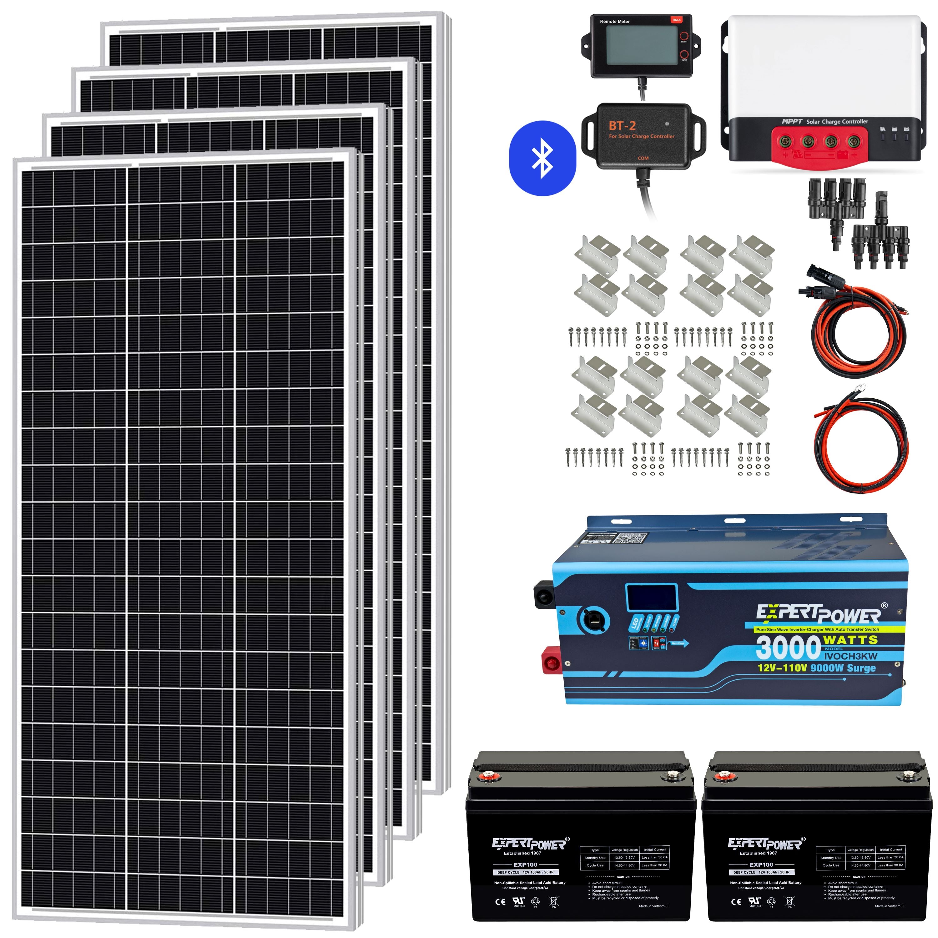 2.4KWH AGM | 400W | 3KW - ExpertPower Direct