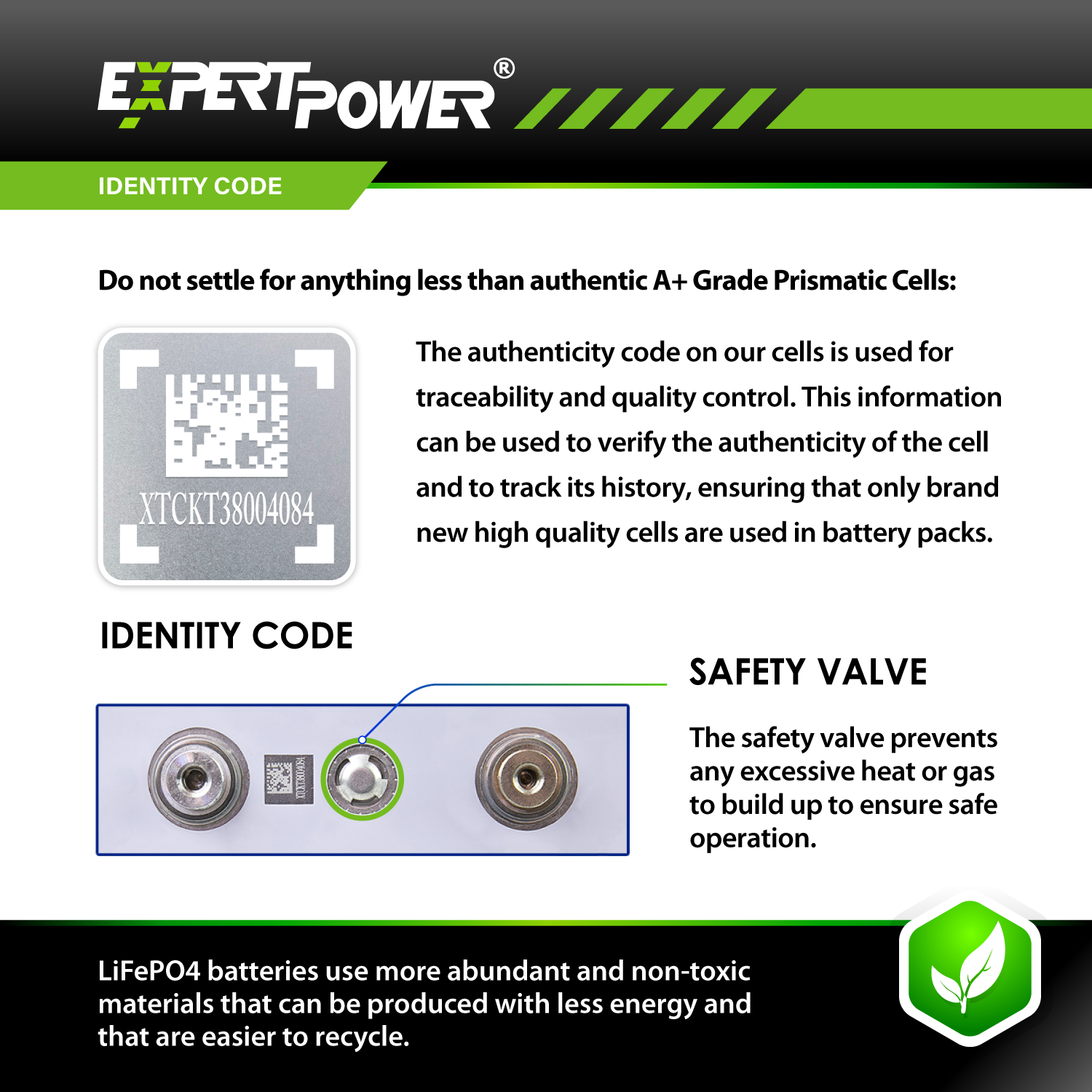 3.2V 100Ah LiFePO4 Cells - ExpertPower Direct
