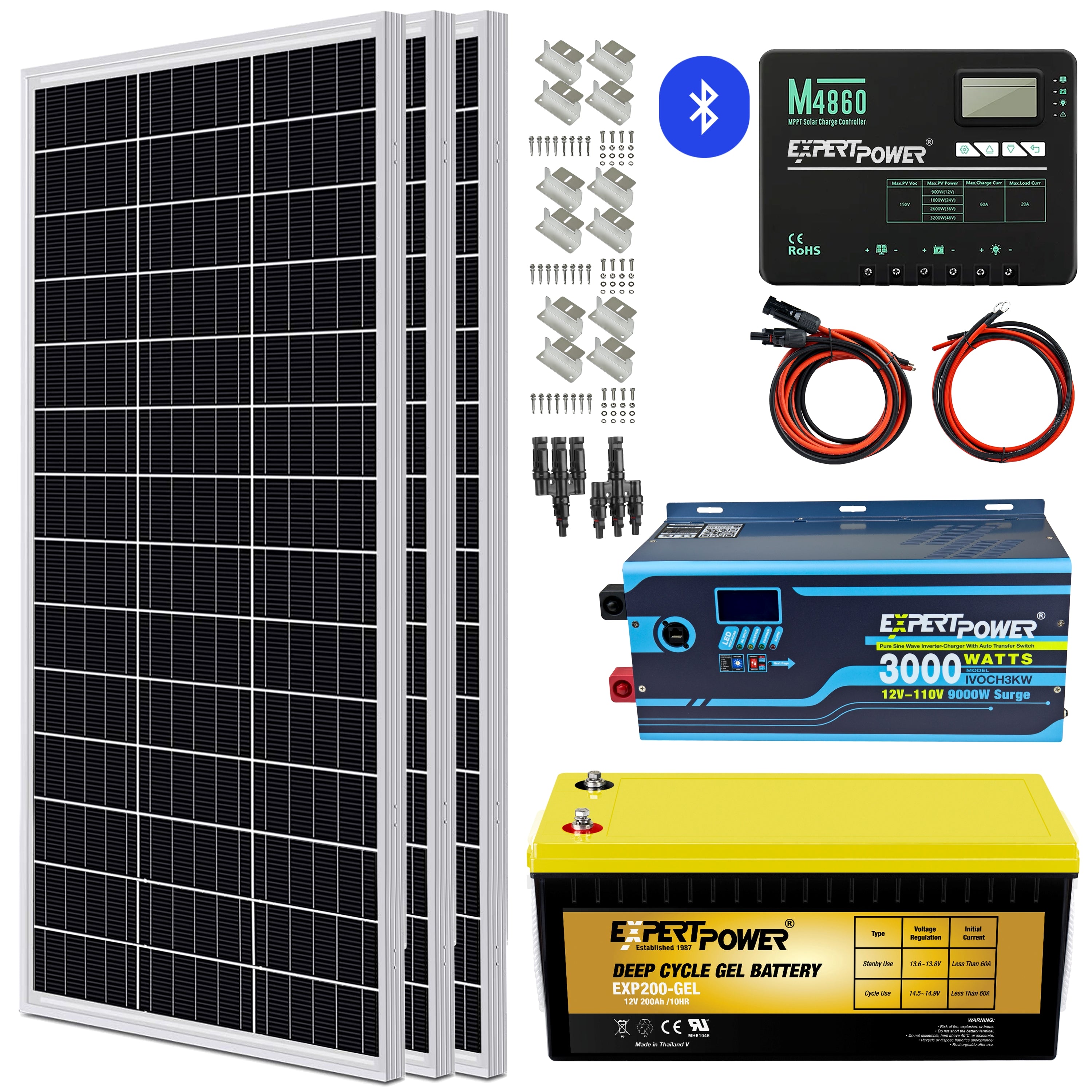 2.4KWH AGM | 630W | 3KW - ExpertPower Direct