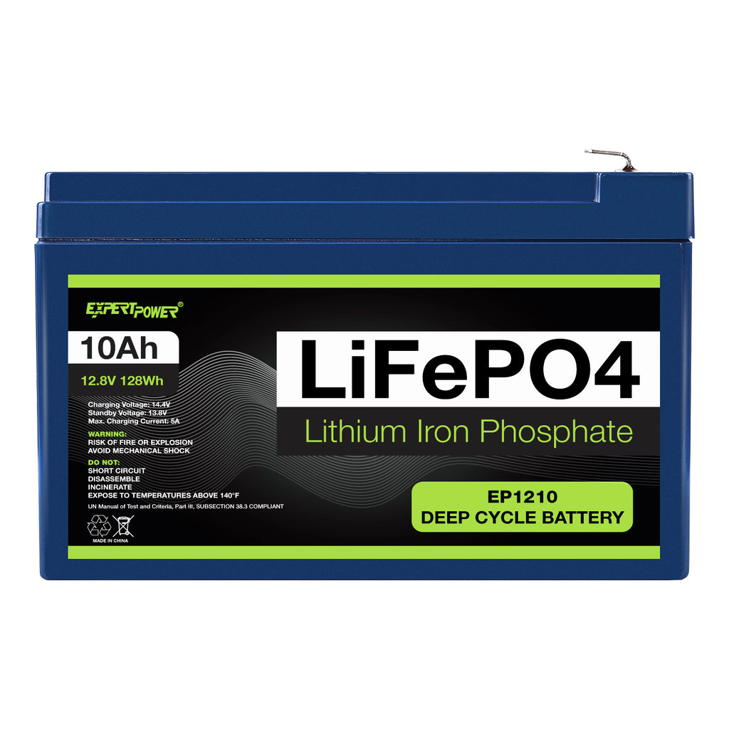Batterie lithium powercamp lifepo4 12v100ah + chargeur 10a