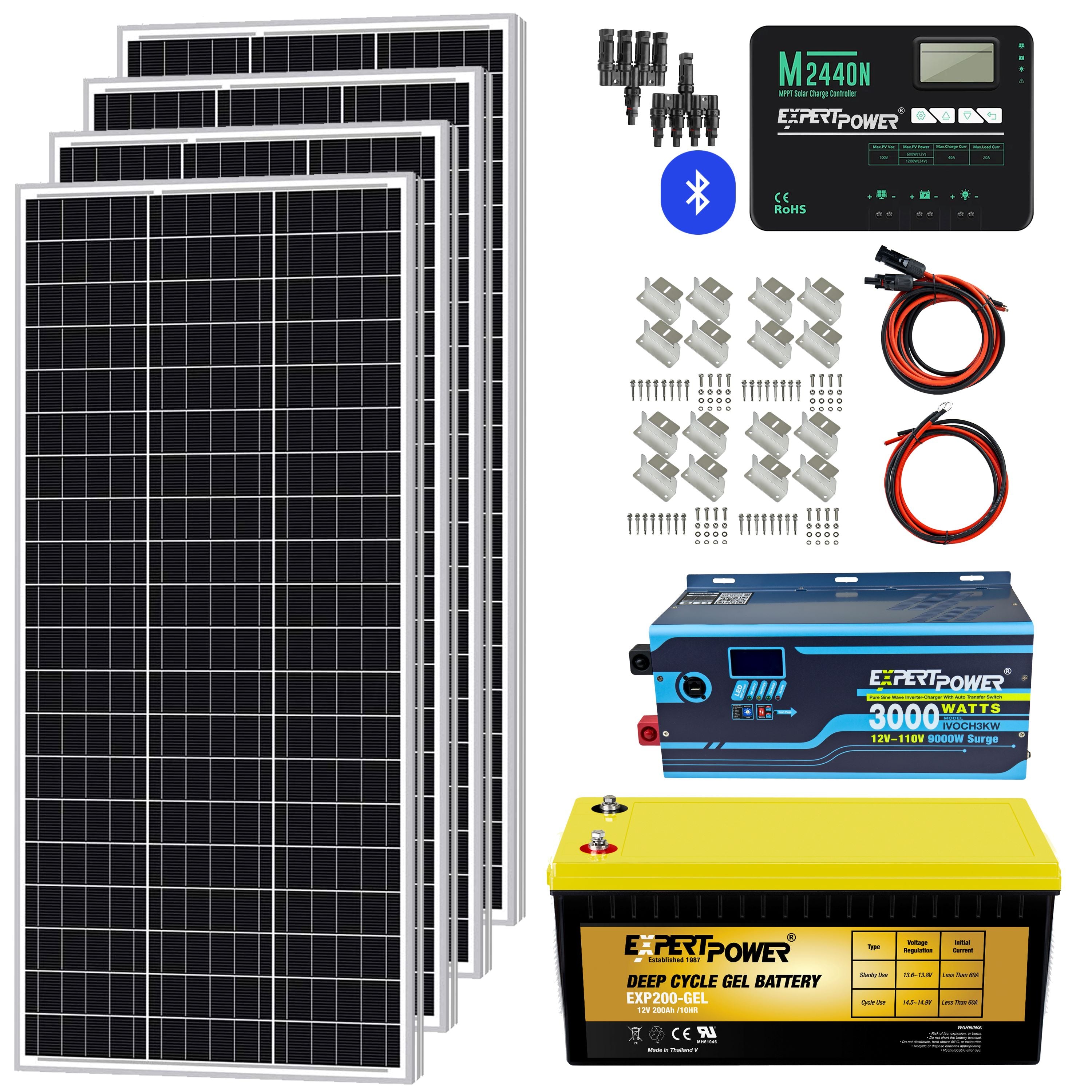2.4KWH GEL | 400W - ExpertPower Direct