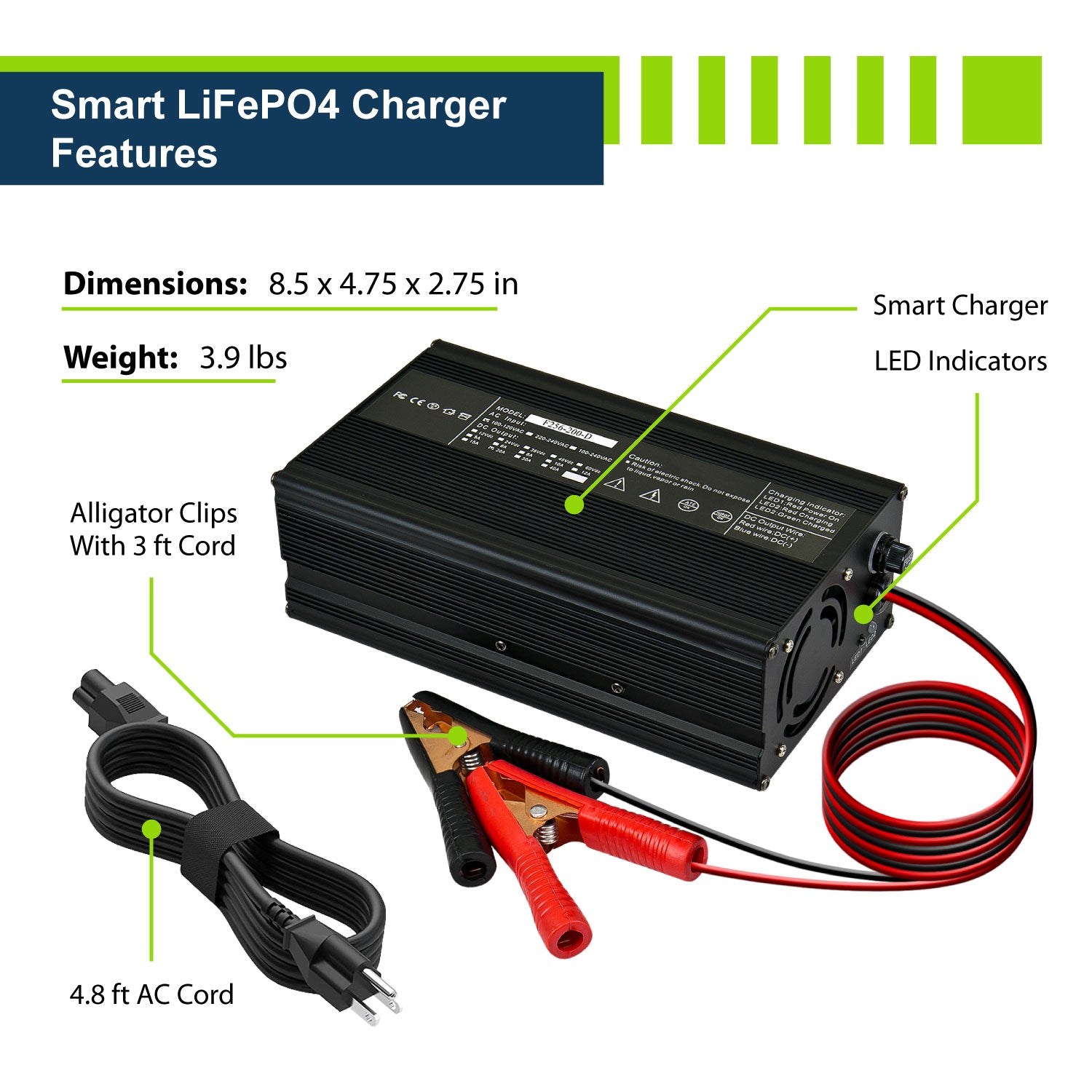 24V 20A Charger - EPC2420 - ExpertPower Direct