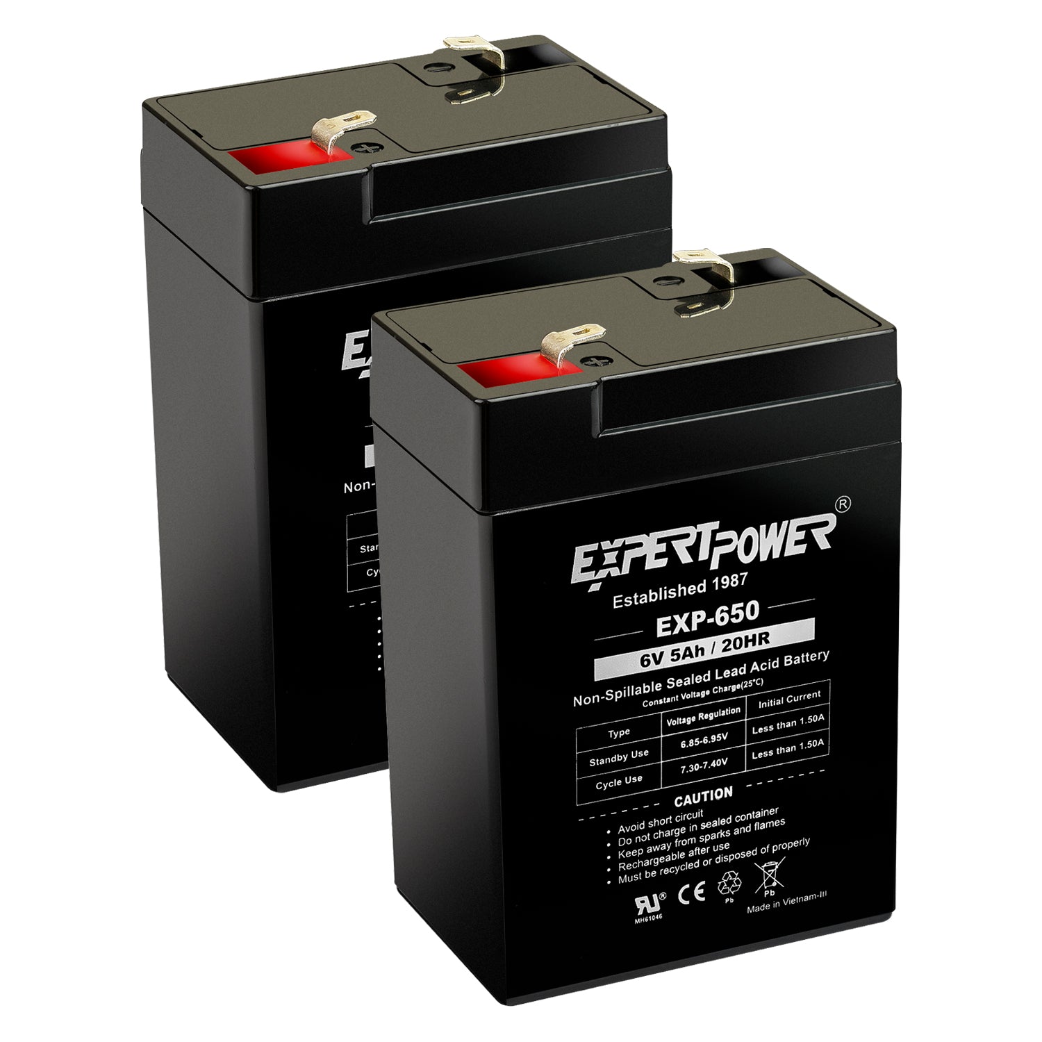 EXP650 6V 5Ah - ExpertPower Direct