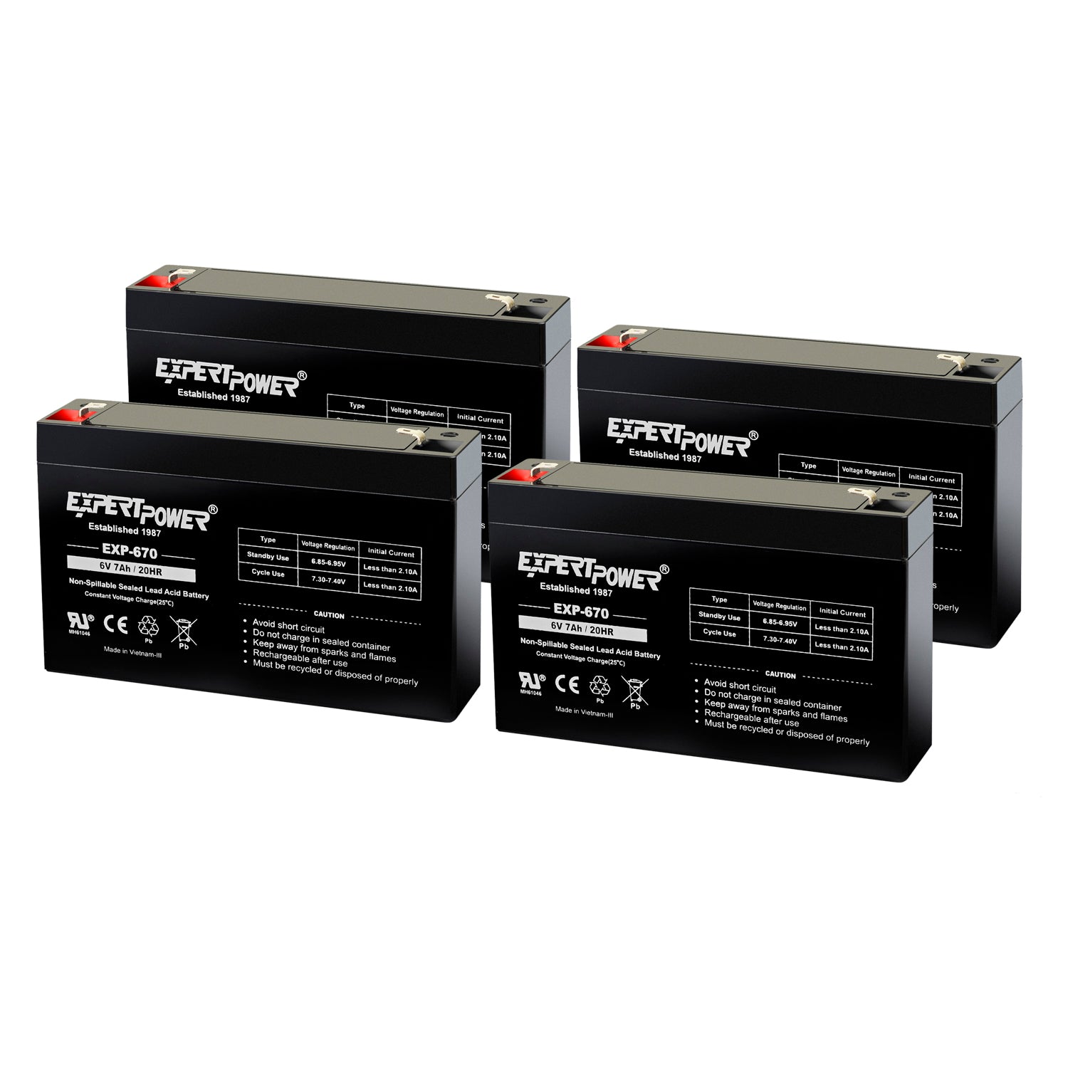 EXP670 6V 7Ah - ExpertPower Direct