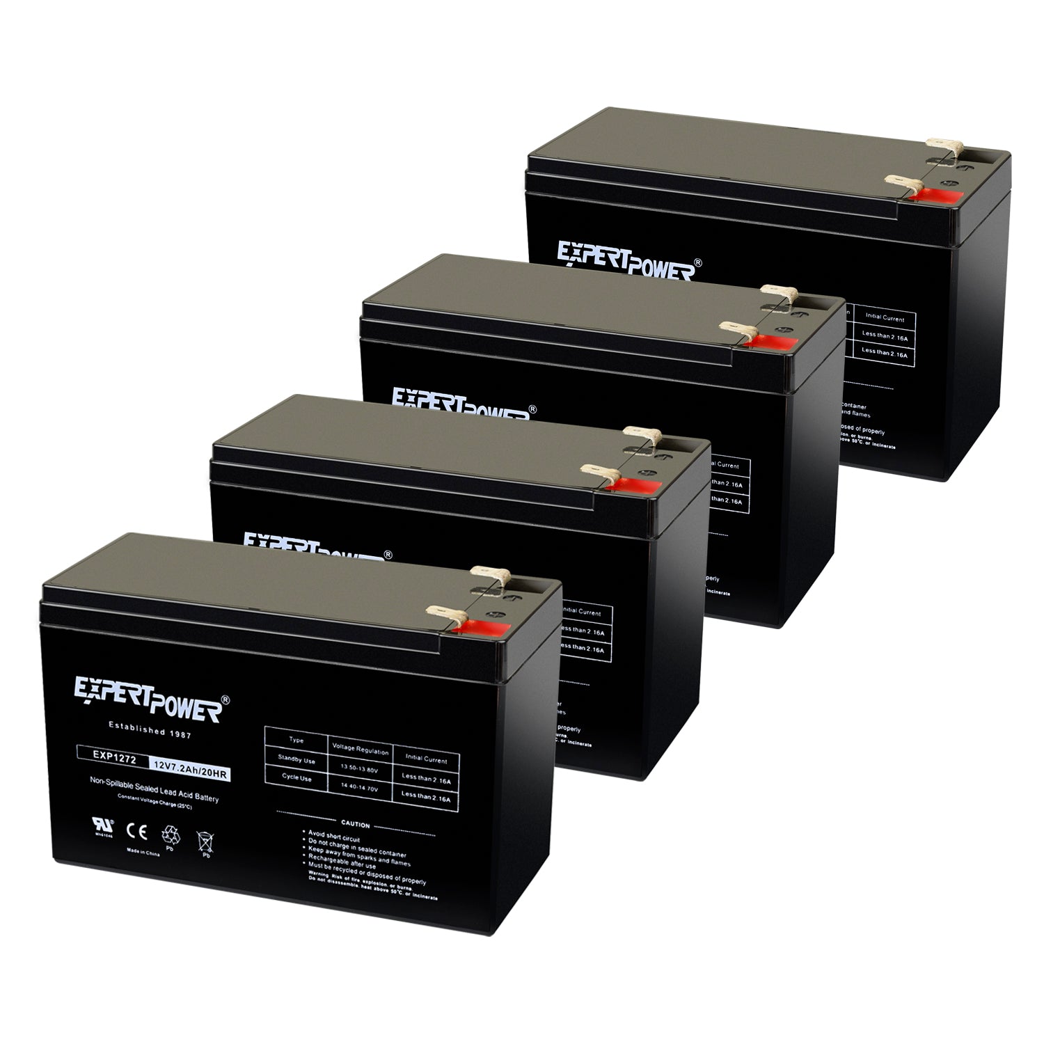 EXP1272 12V 7.2Ah - ExpertPower Direct