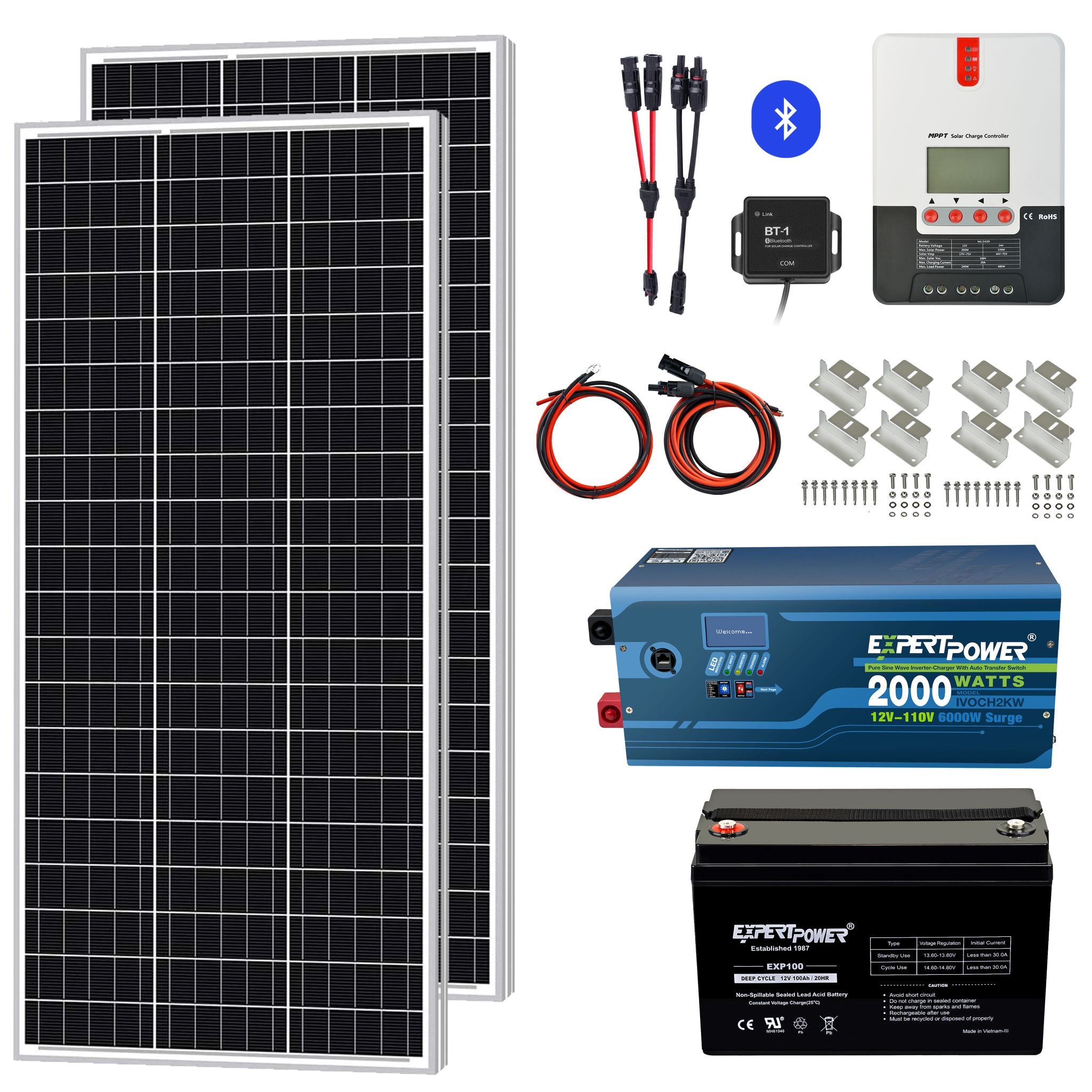 1.2KWH AGM | 200W | 2KW - ExpertPower Direct