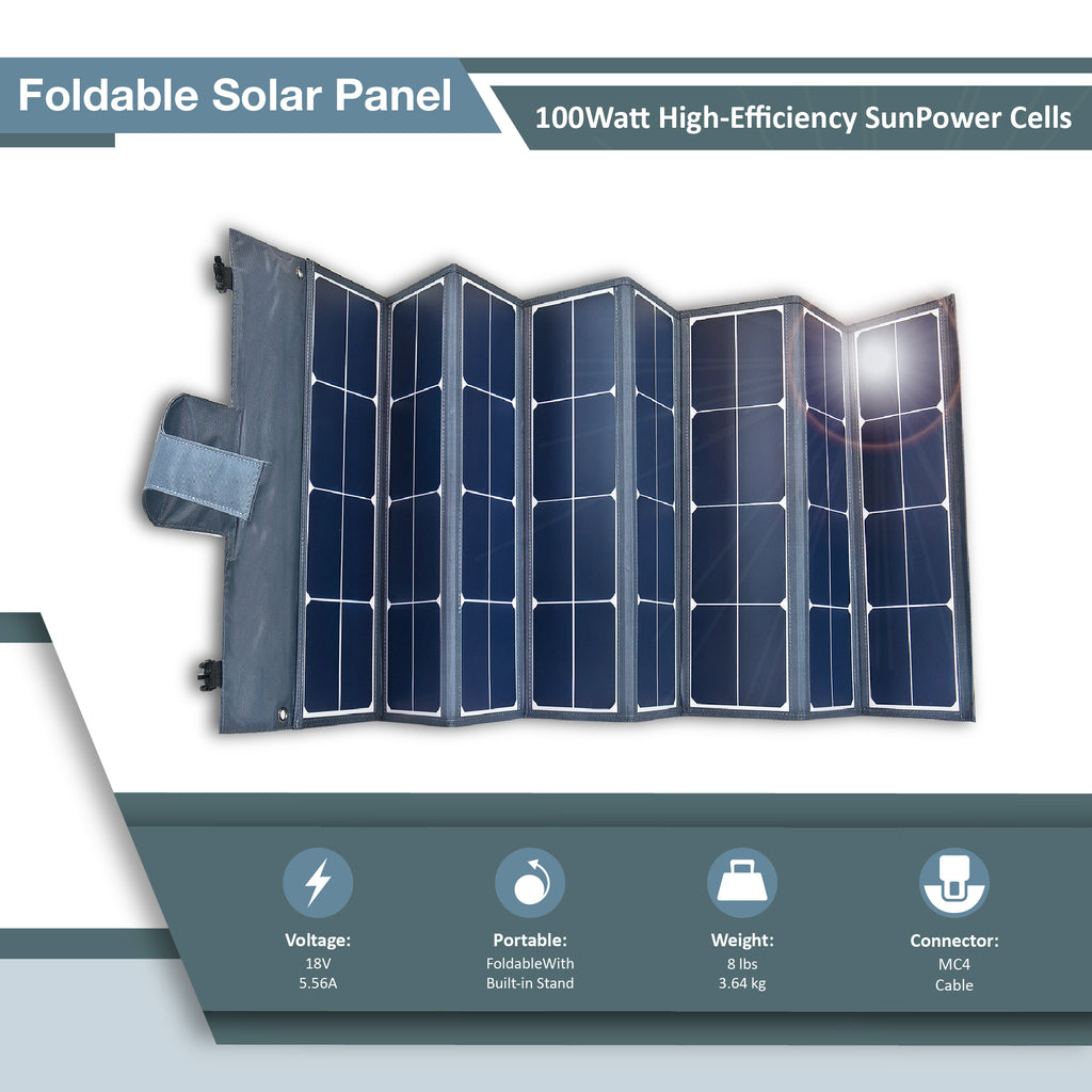 100W Foldable Solar Panel
